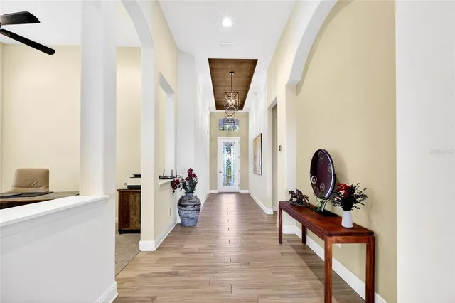 a room with furniture and a window