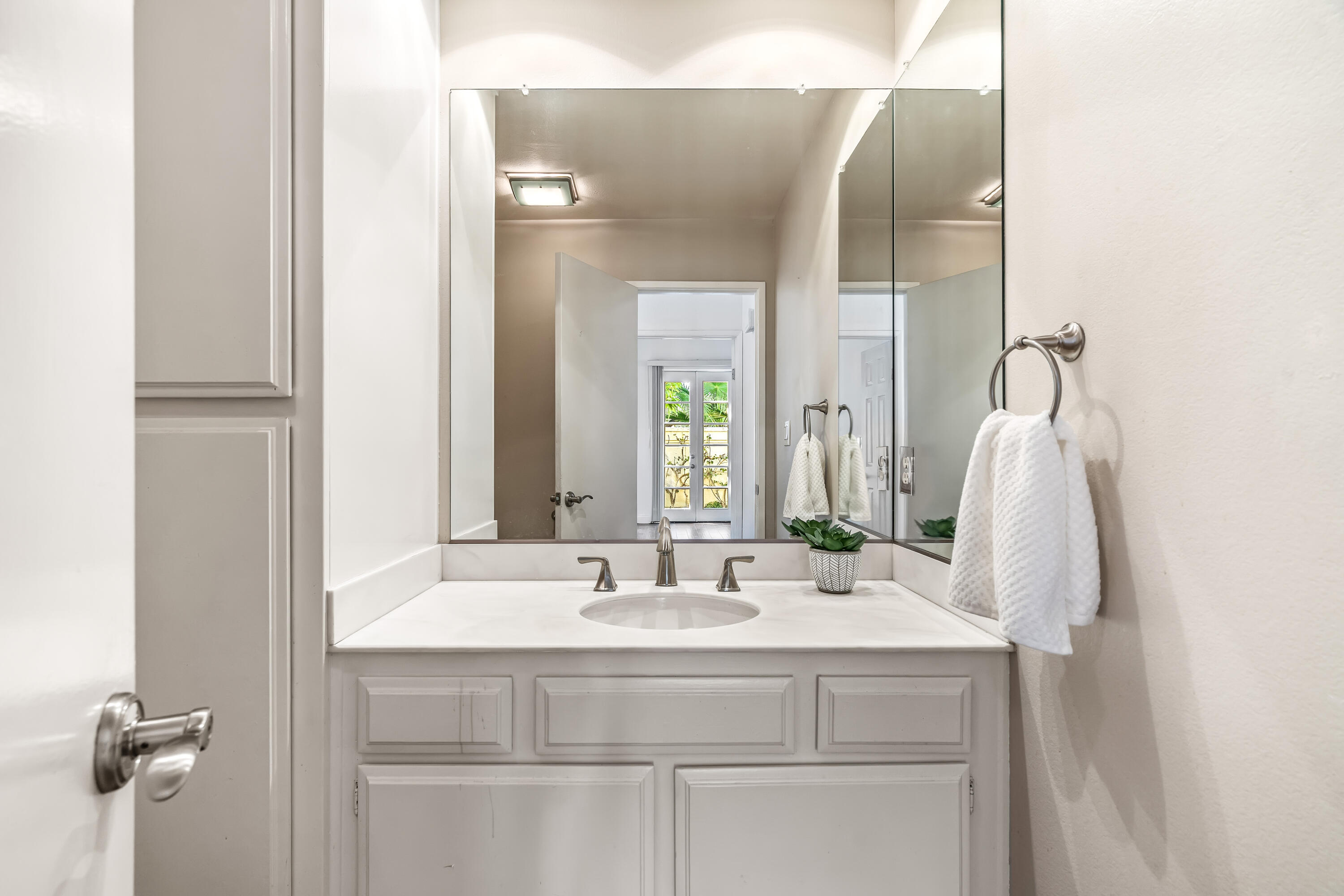 37 Santo Domingo Drive Rancho Mirage, CA 92270 - Photo 23 of 49 a bathroom with a sink and a mirror