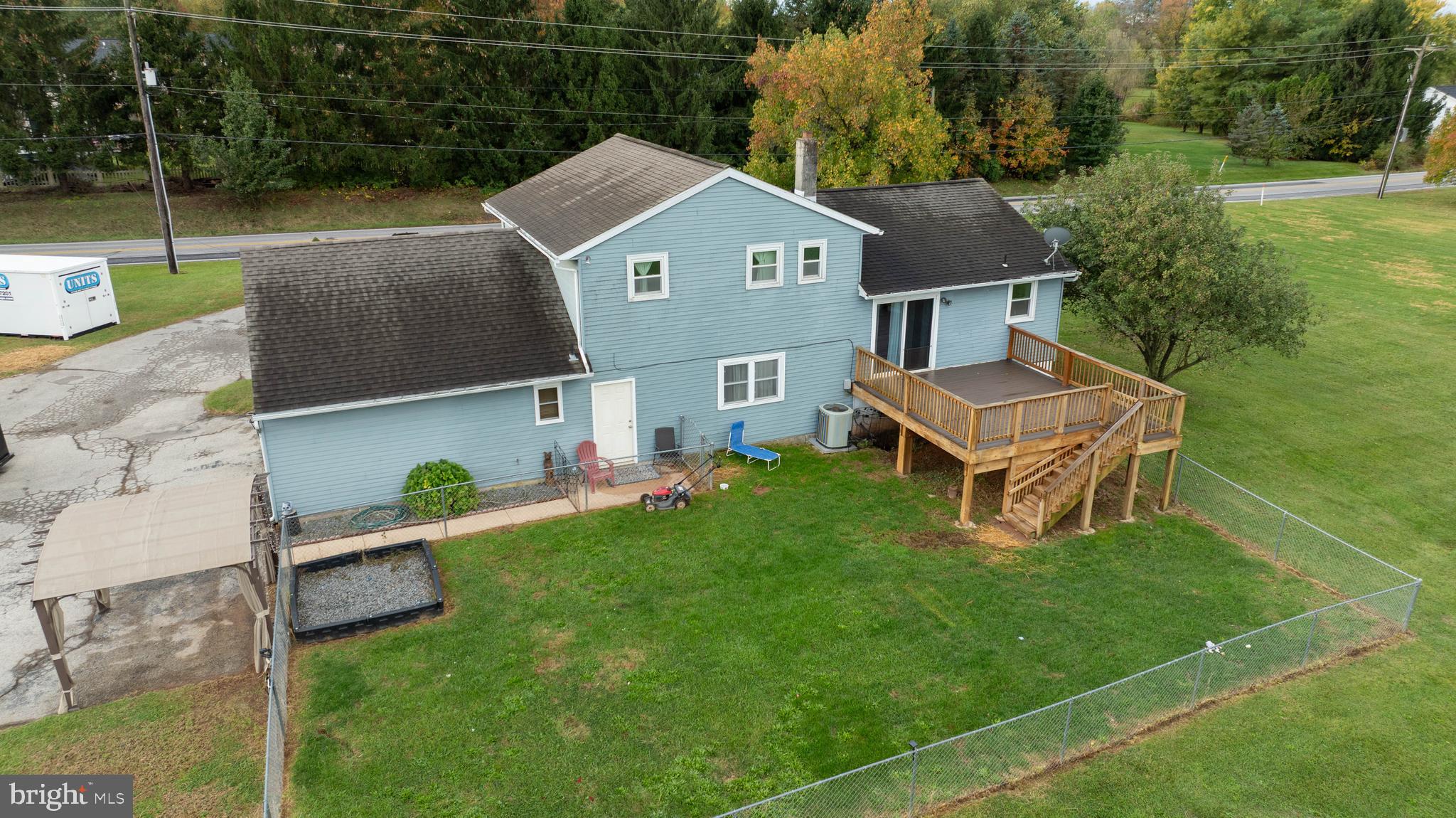 4131 Davidsburg Road Dover, PA 17315 - Photo 35 of 38 an aerial view of a house with swimming pool garden and patio