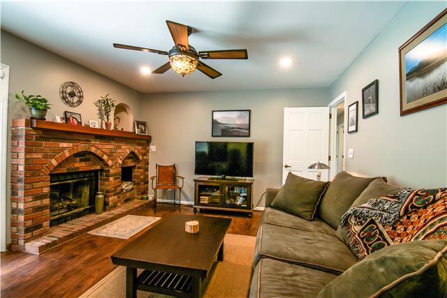 2213 Wolfe Road White Bluff, TN 37187 - Photo 12 of 20 Den with beautiful brick fireplace