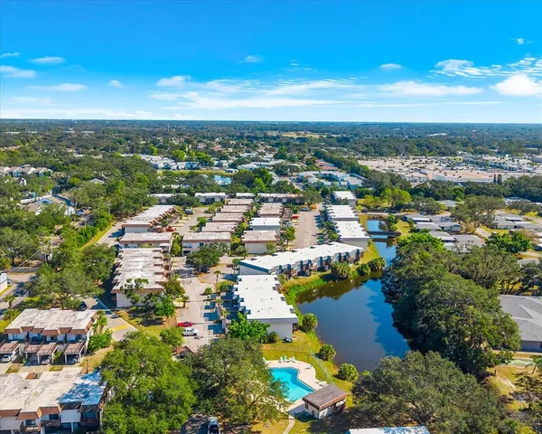 an aerial view of a city