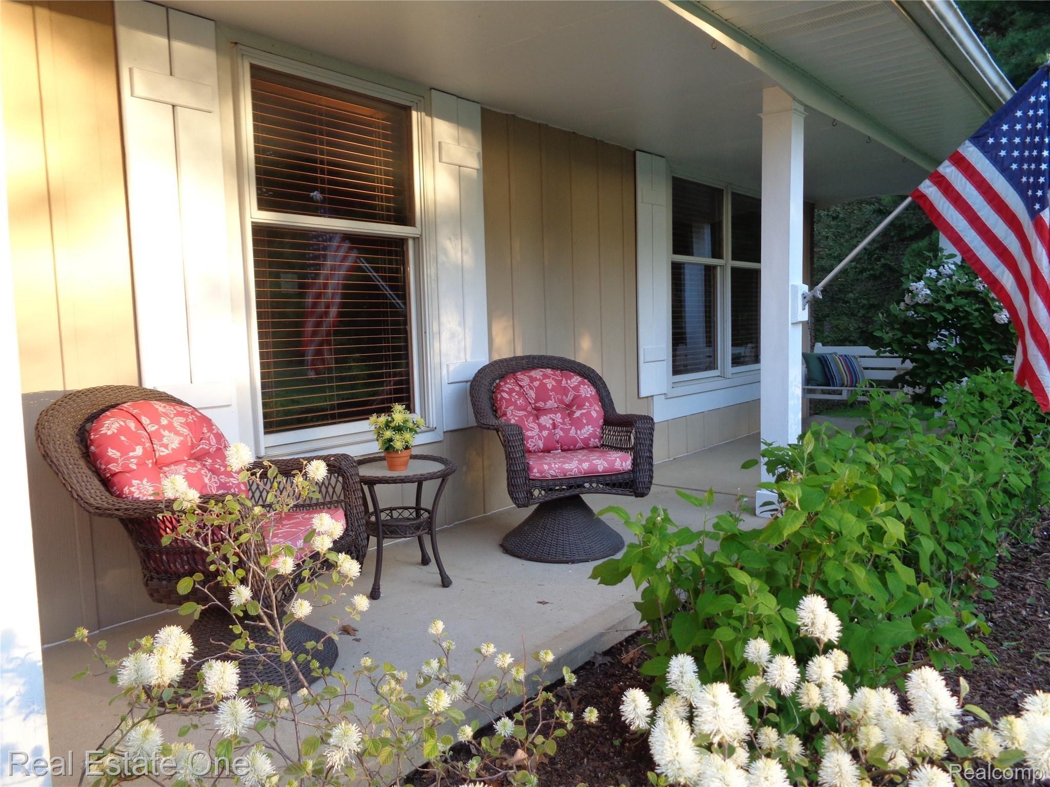 2572 Lake George Road Oakland, MI 48363 - Photo 3 of 83 Long, covered front porch