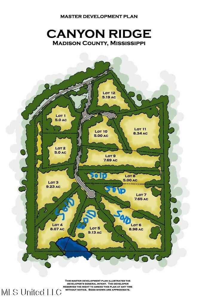 Canyon Ridge Flora, MS 39071 - Photo 7 of 7 C-Ridge outline sold lots image