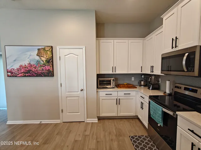 a view of an outdoor space and mountain view