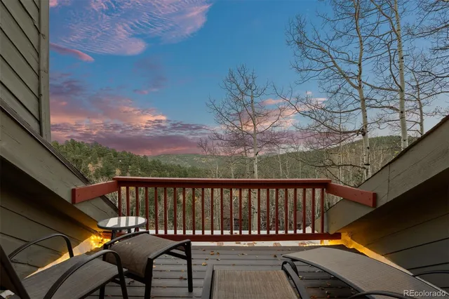 a view of a roof deck