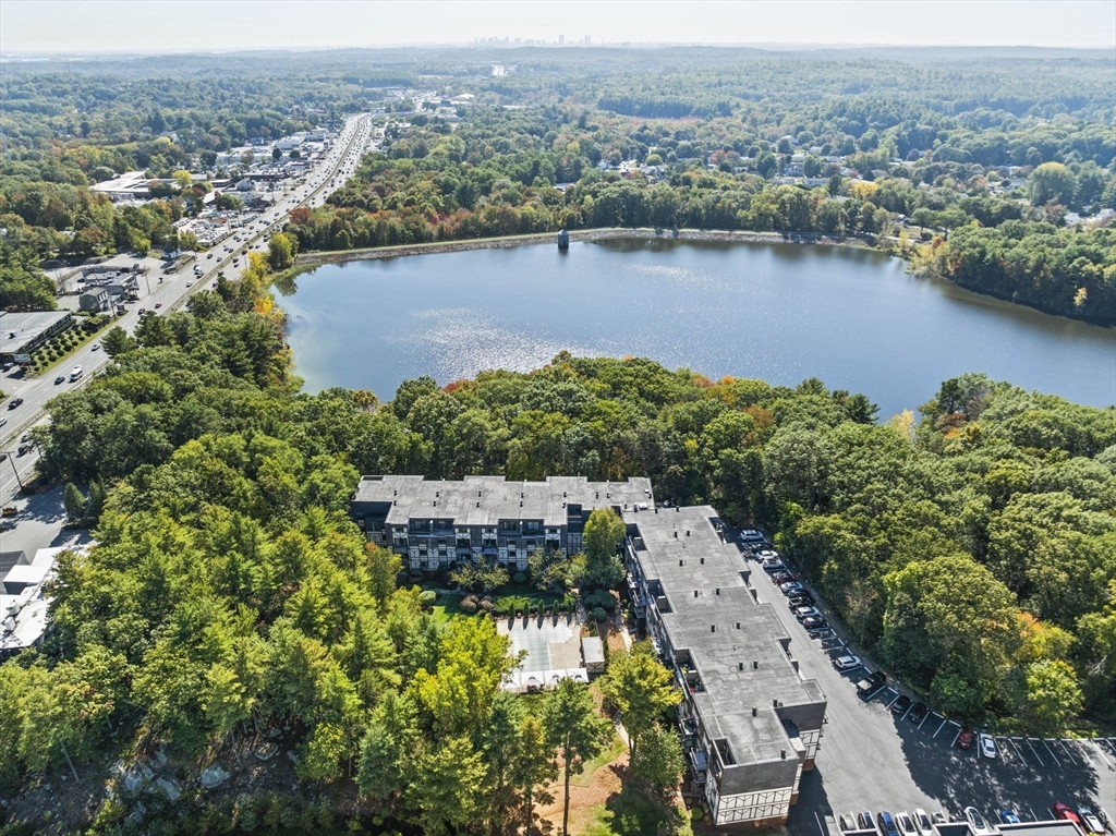 9 Broadway, Unit 305 Saugus, MA 01906 - Photo 28 of 32 an aerial view of a house with a lake view