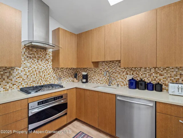 a bathroom with a small yard