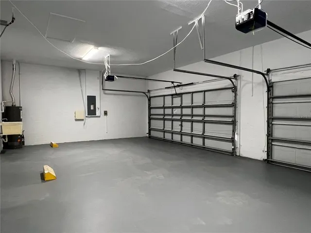 a view of a indoor garage
