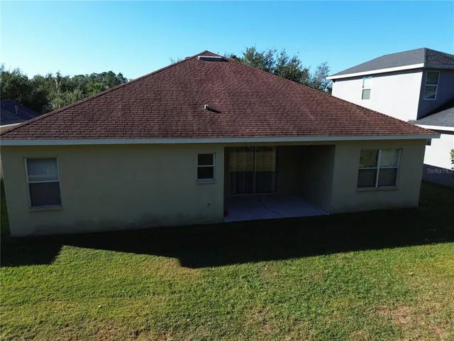 a house view with a garden space