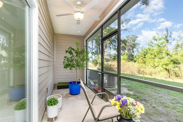 a house view with a seating space and garden view