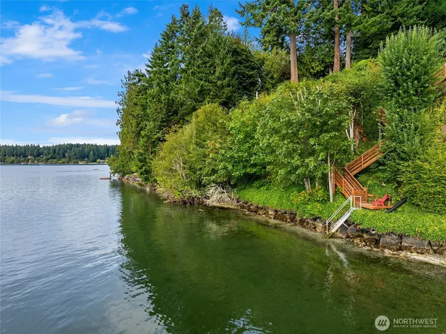 a view of lake background with houses