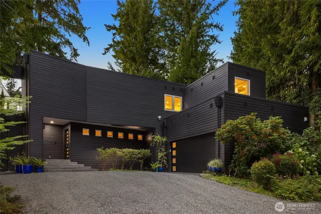 a front view of a house