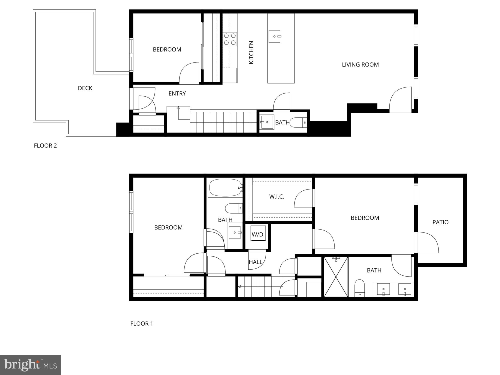 2647 41st Street Northwest, Unit 2 Washington, DC 20007 - Photo 31 of 31 a picture of a floor plan