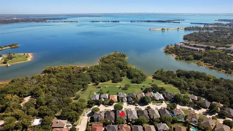 a view of a city and ocean view