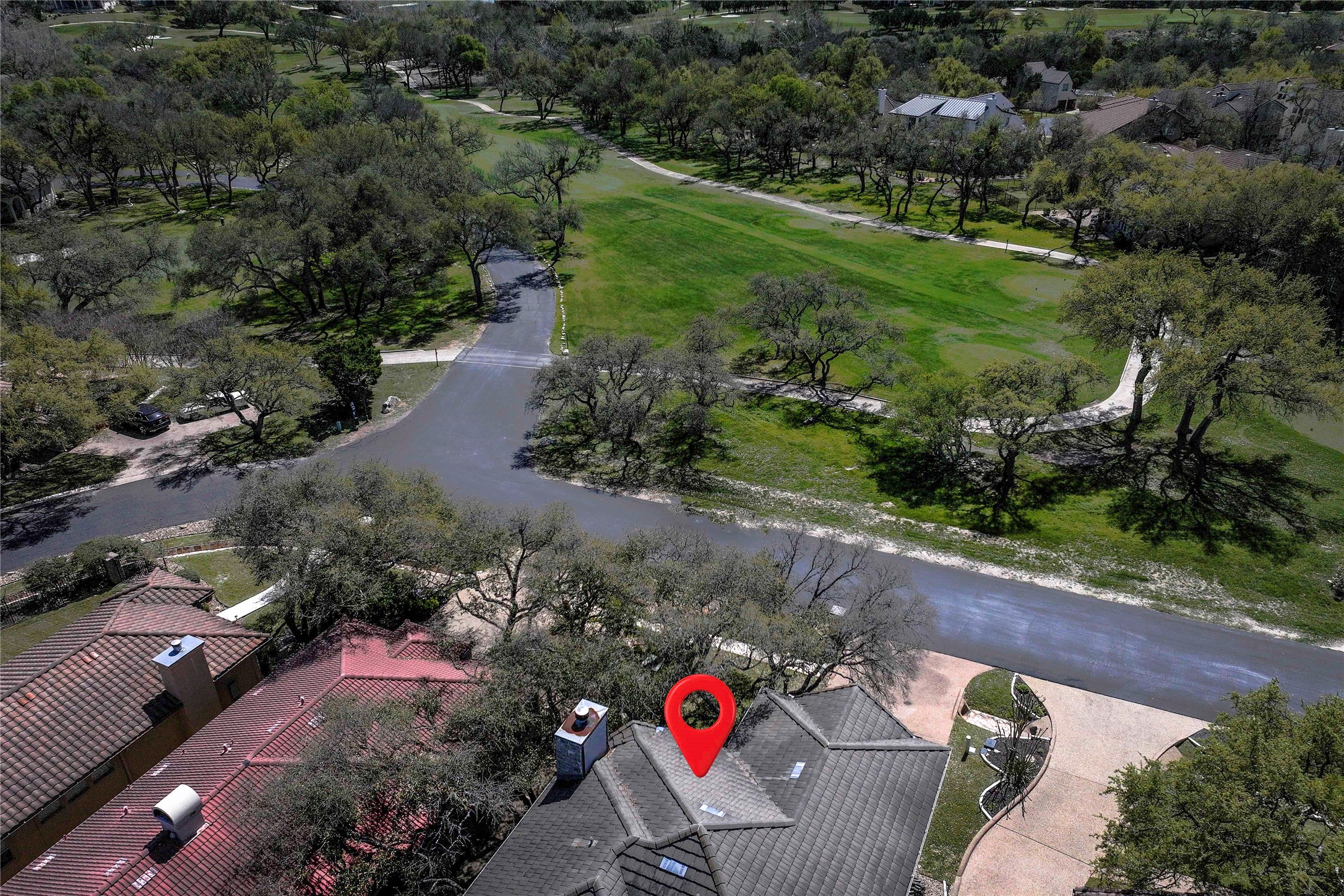 11 Treehaven Lane The Hills, TX 78738 - Photo 33 of 40 an aerial view of a house with a yard