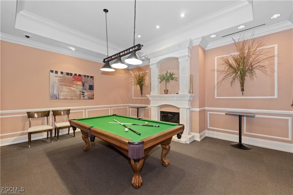 2745 First Street, Unit 1602 Fort Myers, FL 33916 - Photo 36 of 49 a room with furniture and a pool table
