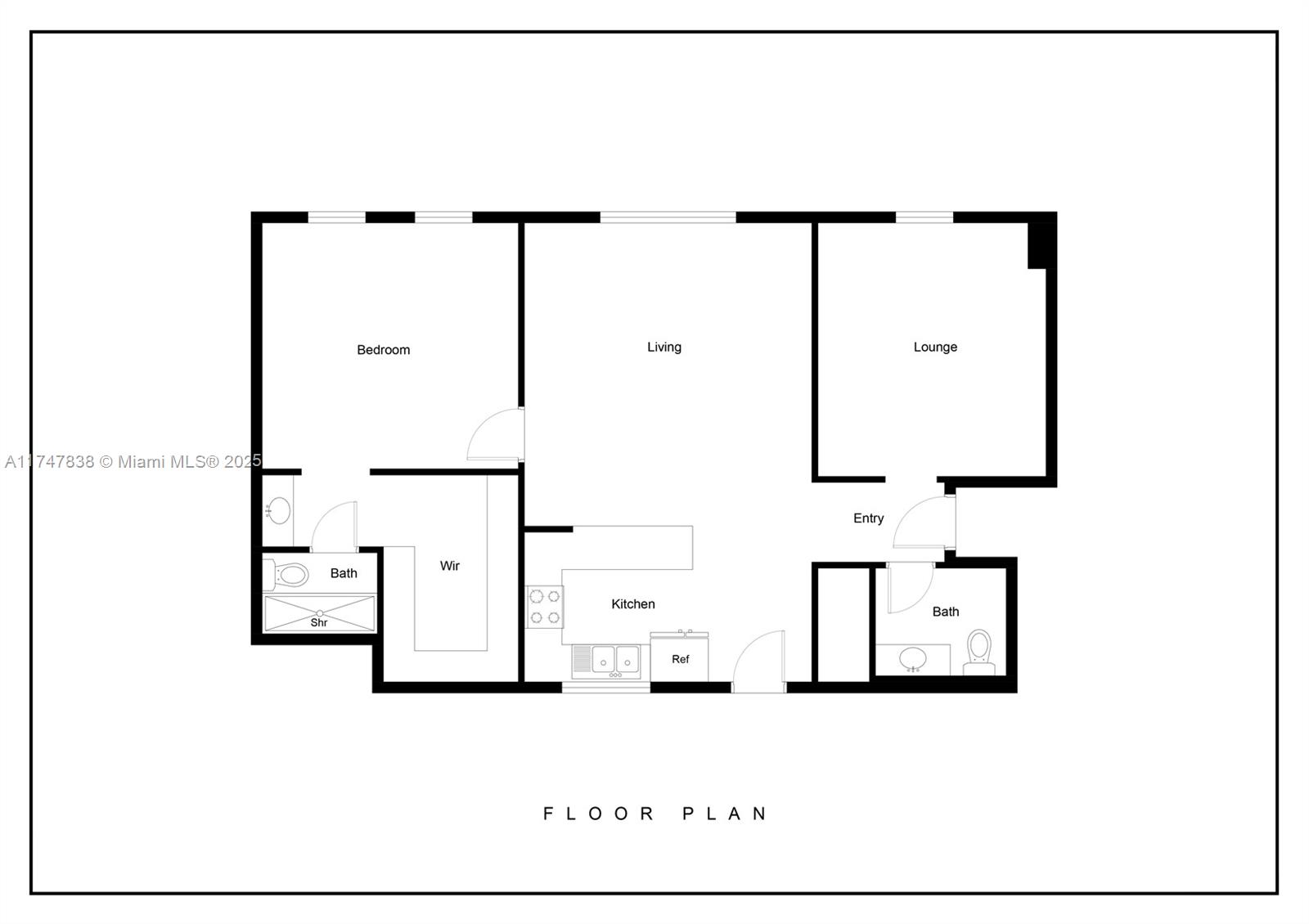 7270 Southwest 88th Street, Unit B308 Miami, FL 33156 - Photo 30 of 38 a picture of floor plan
