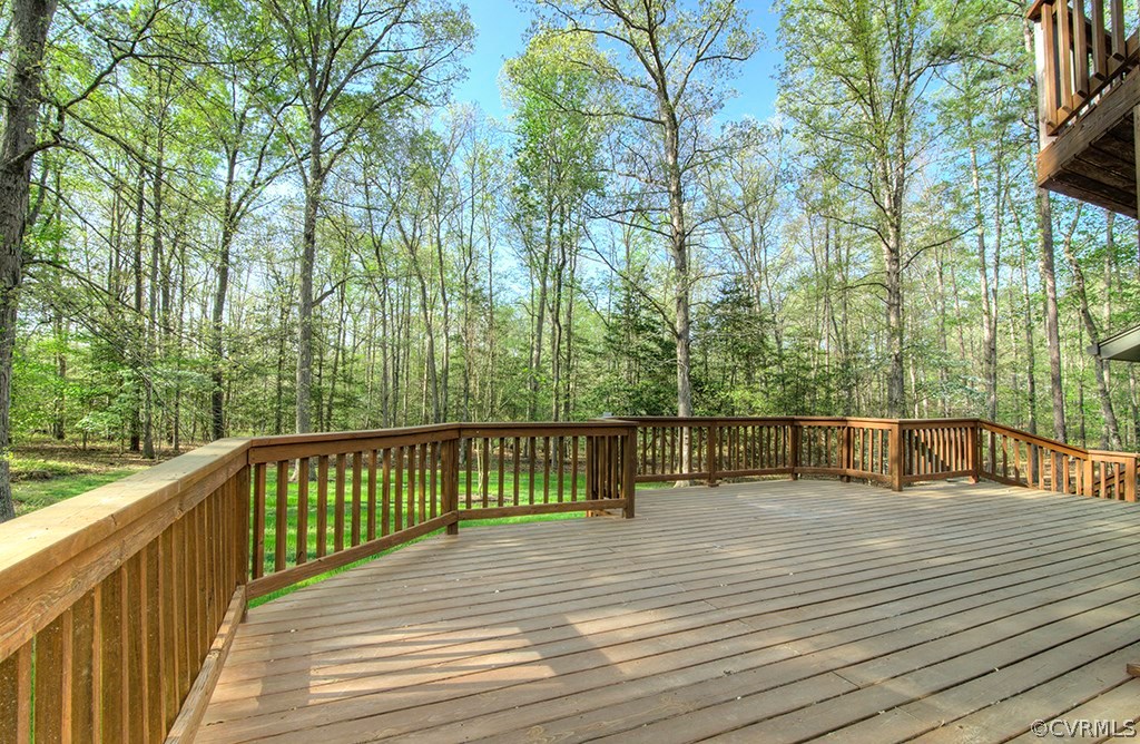 14411 Skybird Road Chesterfield, VA 23838 - Photo 8 of 49 a view of a balcony with wooden floor and fence