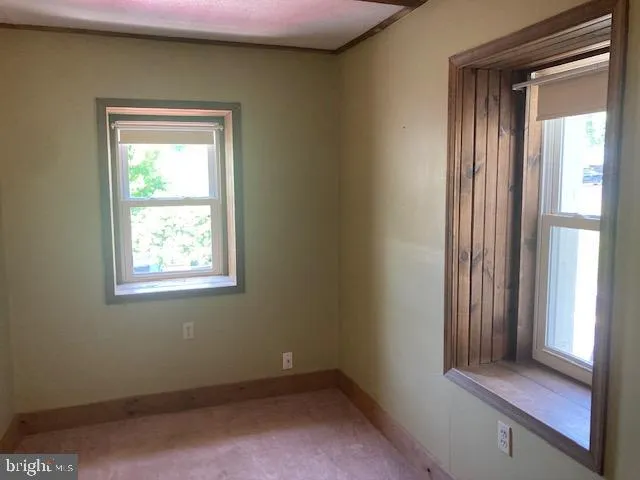 view of room with window