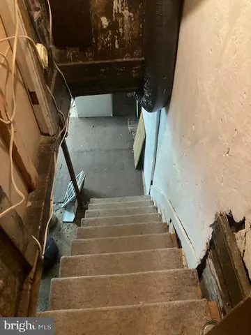 a view of room with shelves