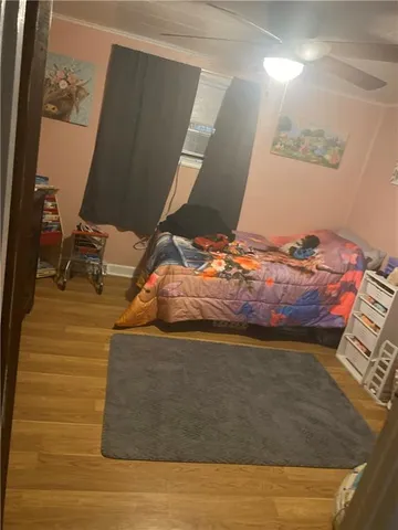 a room with wooden floor