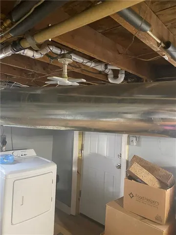 a room with storage and utility