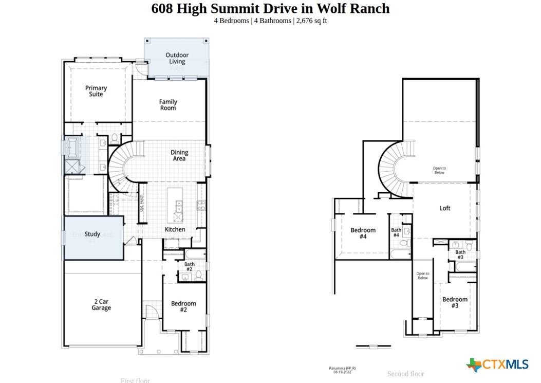 608 High Summit Drive Georgetown, TX 78628 - Photo 36 of 36 a picture of a floor plan