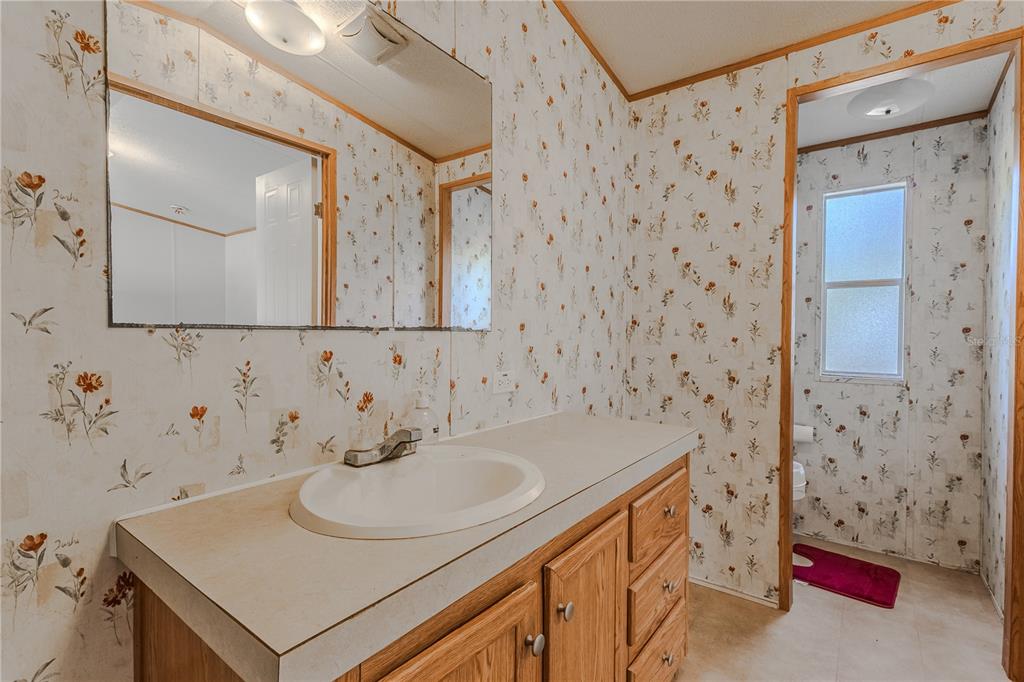 2008 River Road Steinhatchee, FL 32359 - Photo 31 of 41 a bathroom with a sink and a mirror