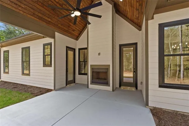 a view of a house with a outdoor space