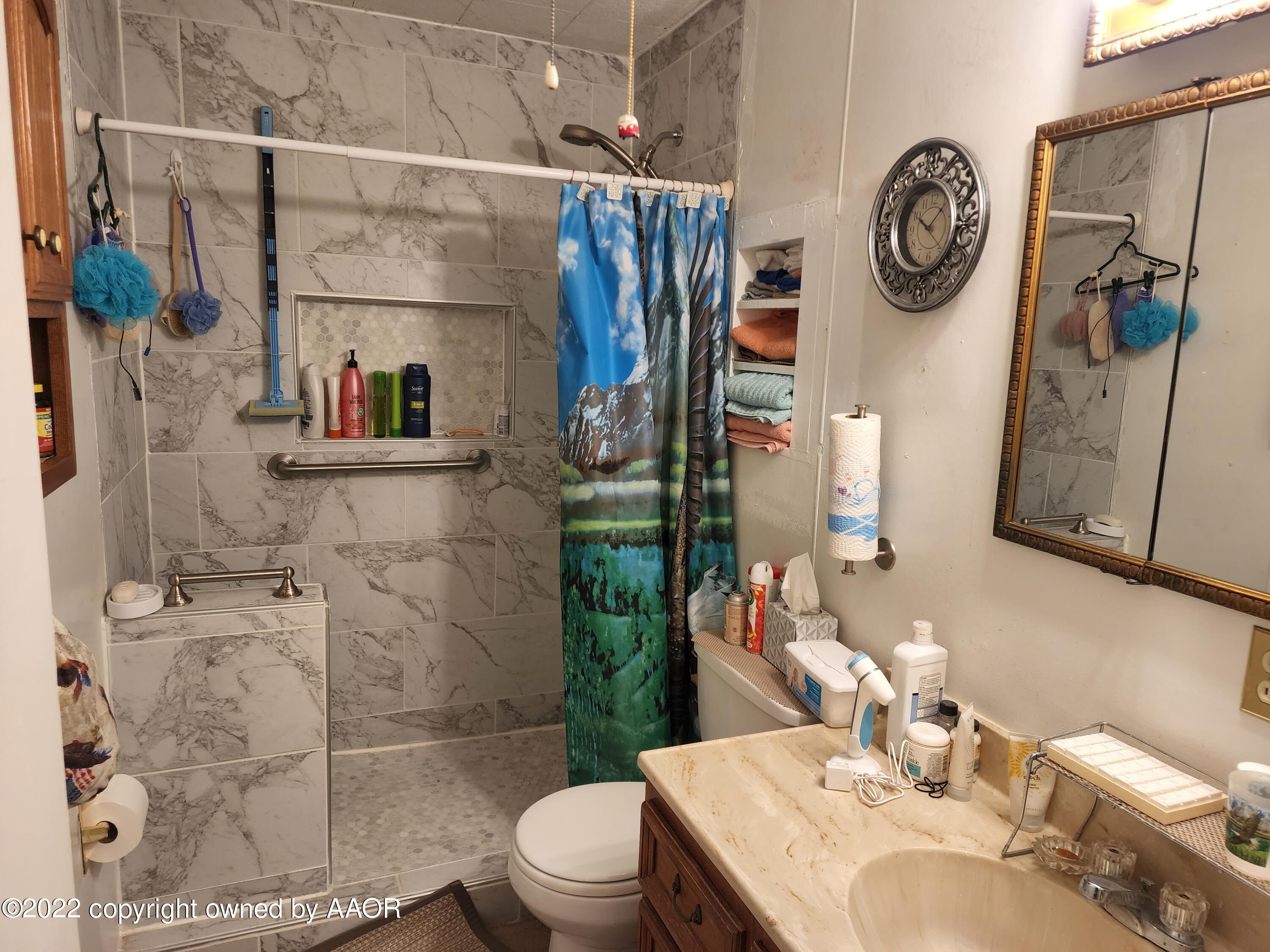 3731 Fm 2587 Vega, TX 79092 - Photo 10 of 31 Bath with newer walk-in shower