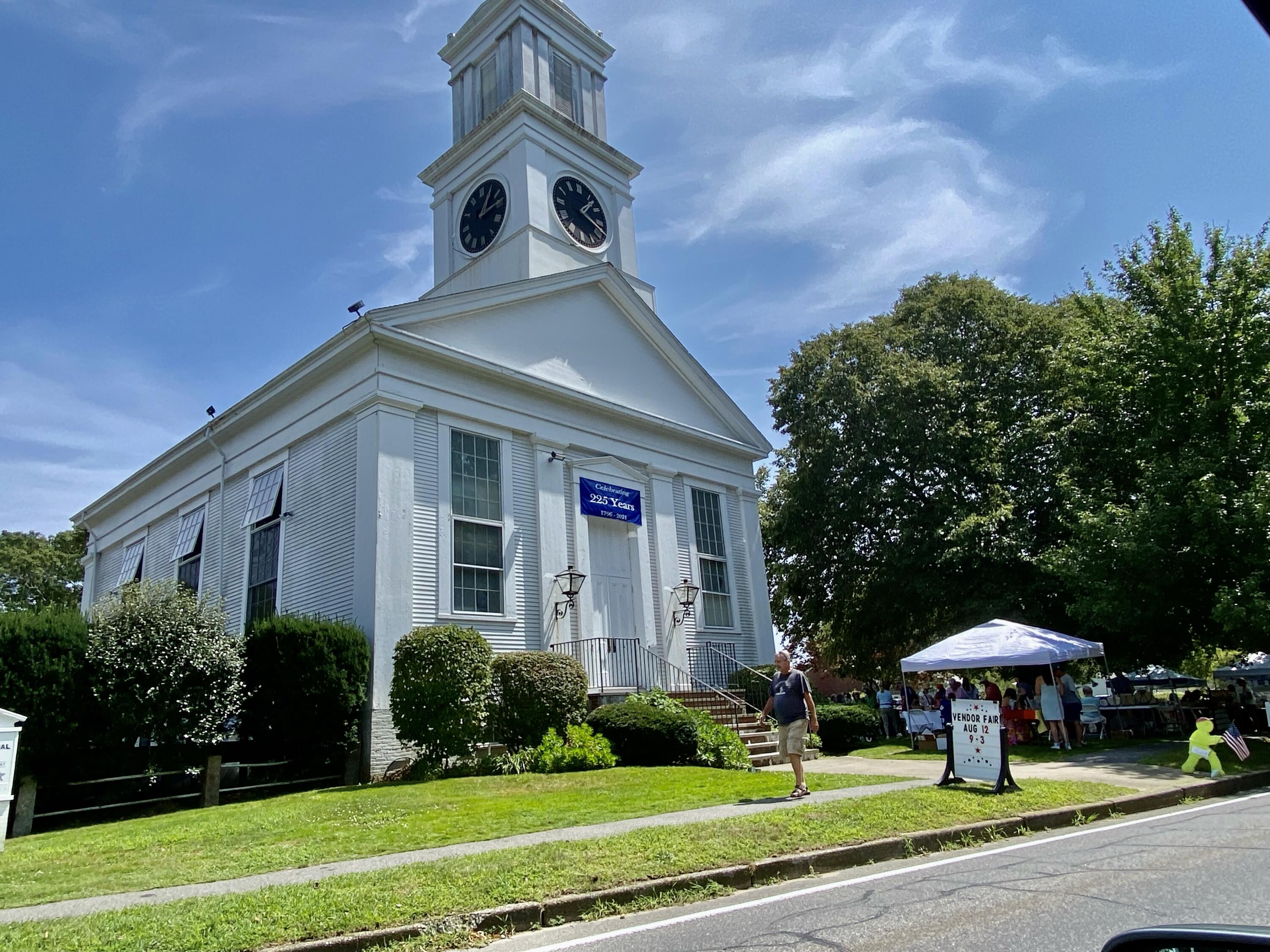 121 Old Post Road Centerville, MA 02632 - Photo 36 of 39 a front view of a house with garden and trees