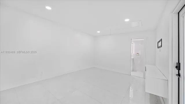 a view of an empty room