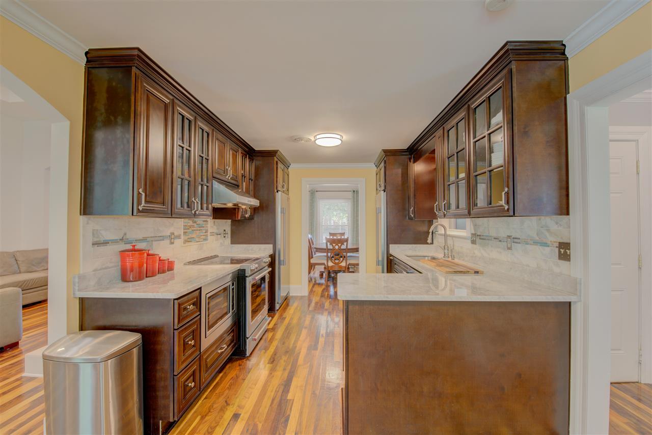 Prepare delicious meals in this gourmet kitchen complete with a full complement of stainless steel appliances.