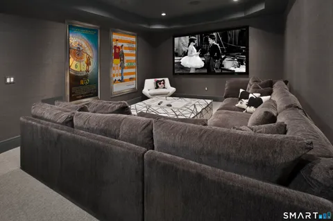 a living room with furniture and window