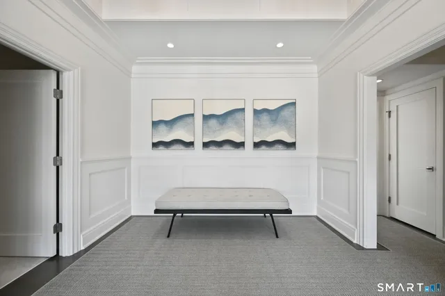 a living room with furniture and window