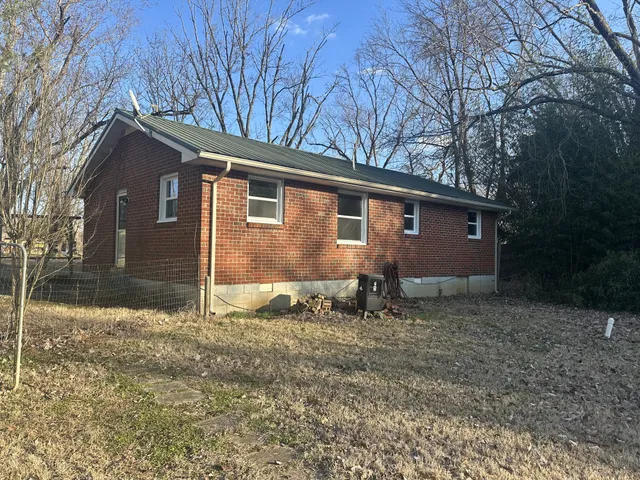 a backyard of a house