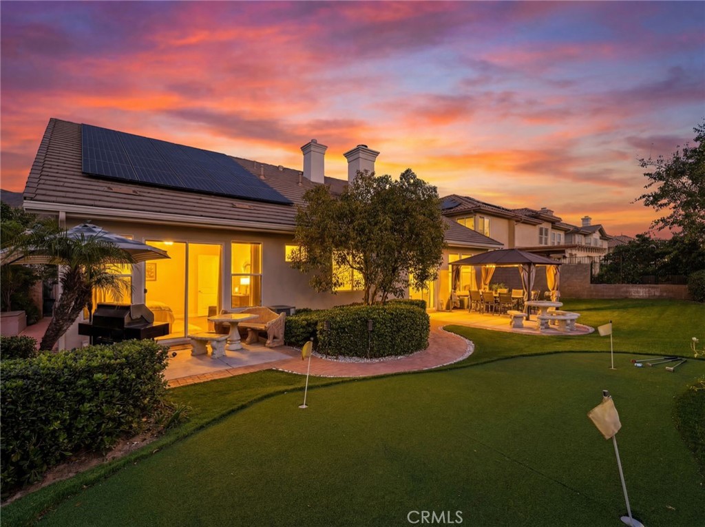 20356 Vía Cellini Porter Ranch, CA 91326 - Photo 49 of 69 Virtual twilight (sky replaced)