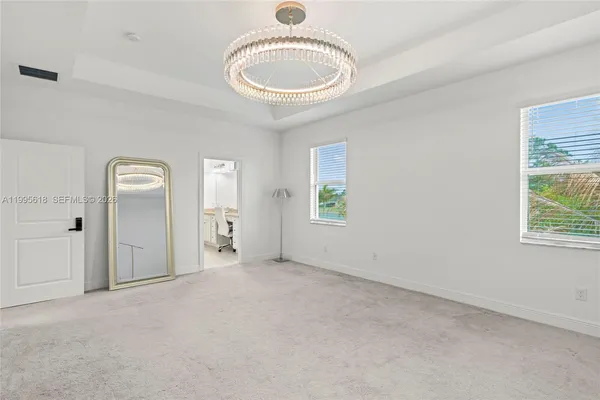 a view of a room with an empty space