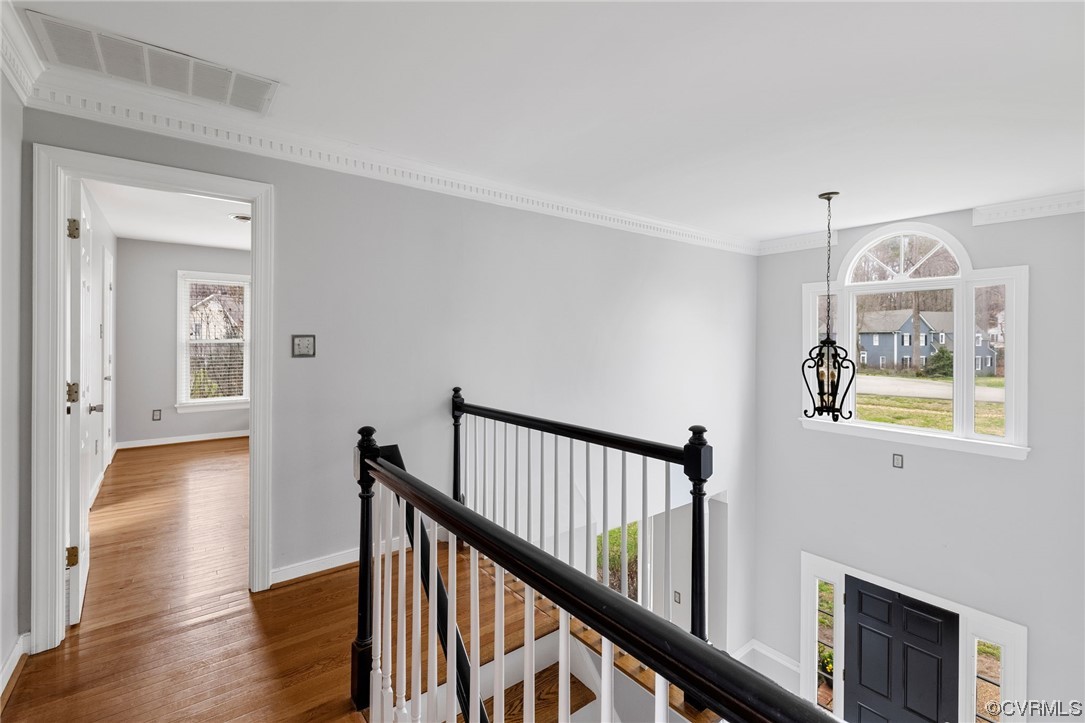 3200 Summerhurst Drive Midlothian, VA 23113 - Photo 24 of 50 a view of hallway with wooden floor and windows