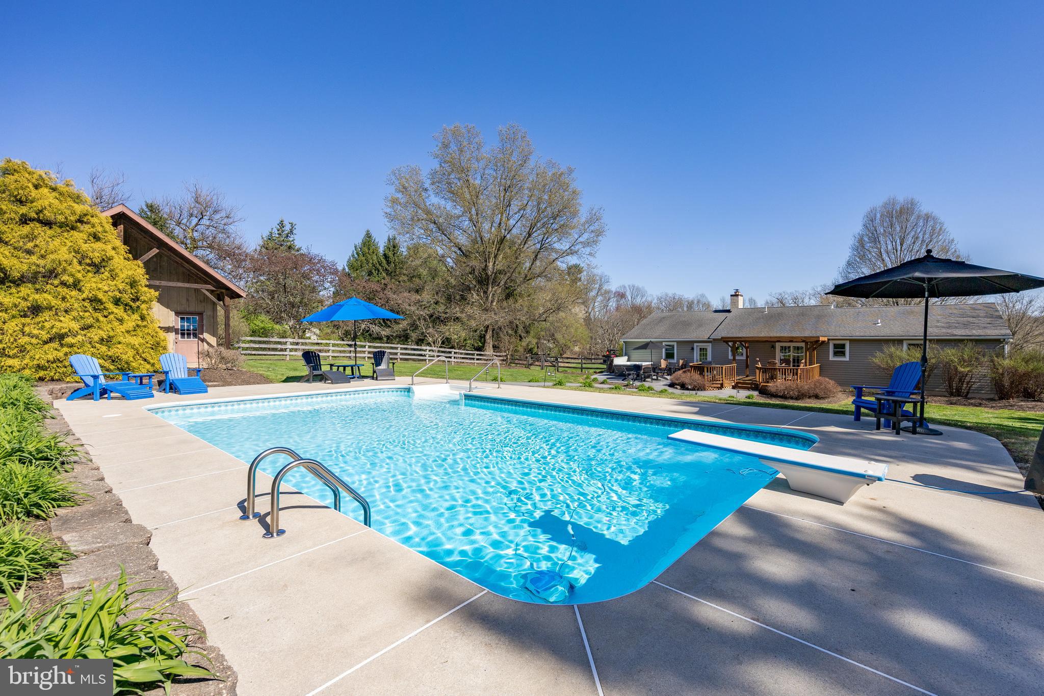 337 Saw Mill Road Pottstown, PA 19465 - Photo 34 of 57 a swimming pool with outdoor seating and yard