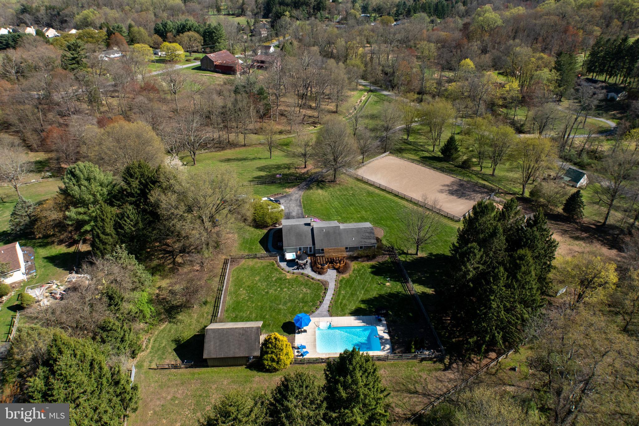 337 Saw Mill Road Pottstown, PA 19465 - Photo 56 of 57 an aerial view of a house with a yard