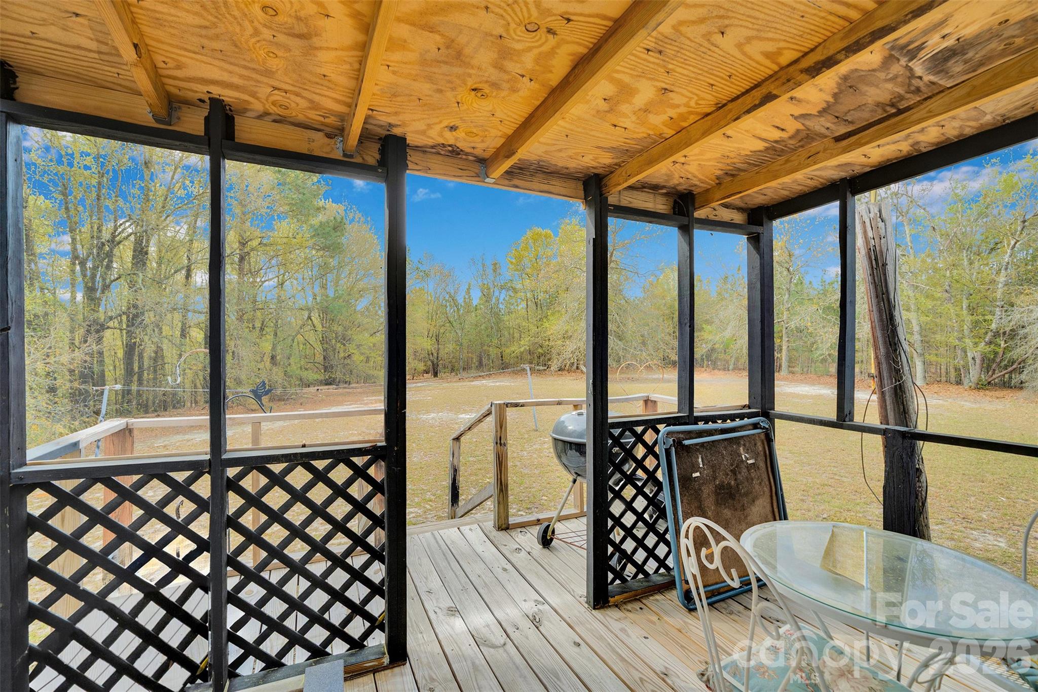 2187 McBee Highway Bethune, SC 29009 - Photo 29 of 38 a balcony view with a couch