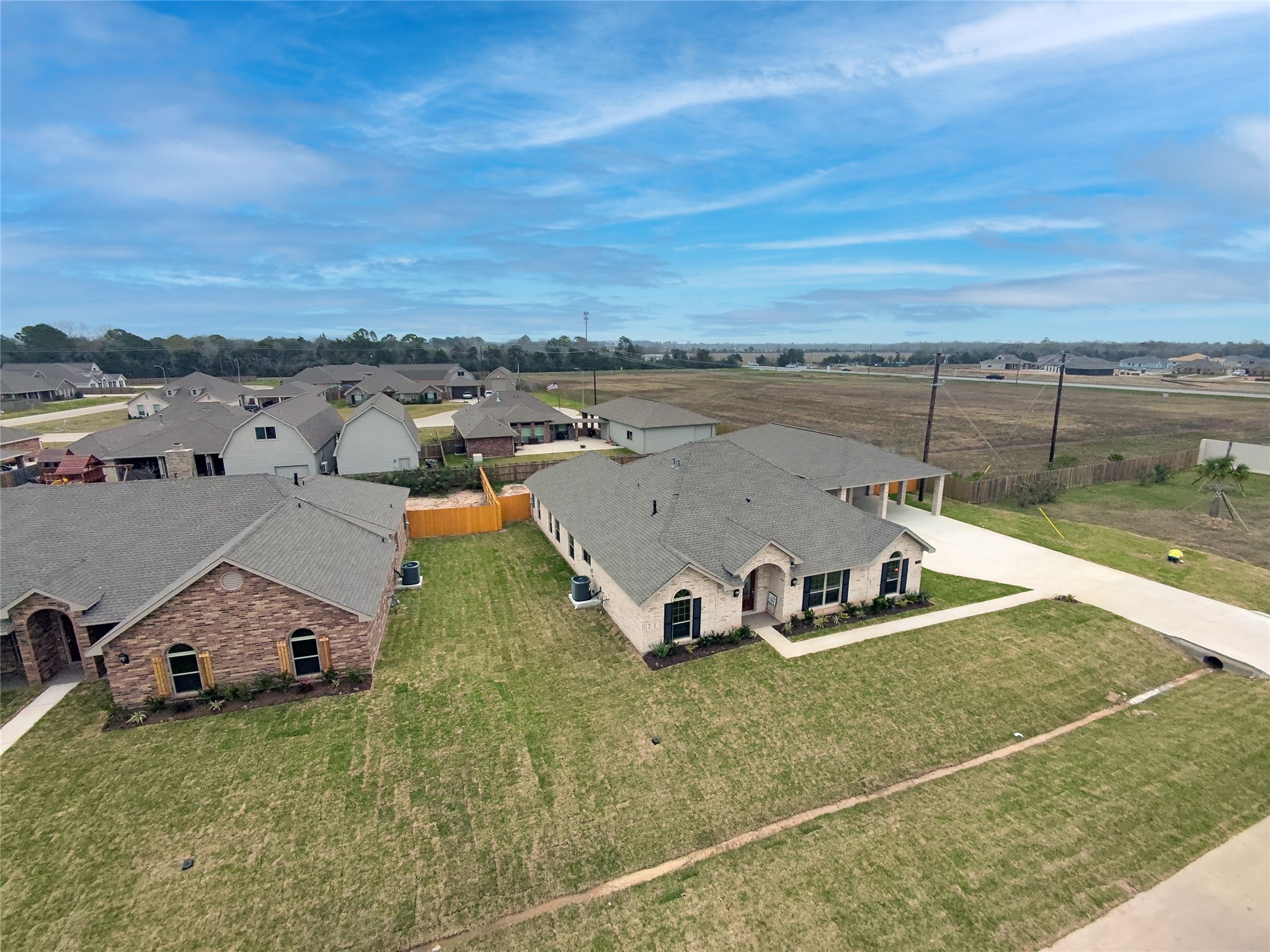 3705 Pedregal Road League City, TX 77573 - Photo 5 of 50 an aerial view of a house with outdoor space