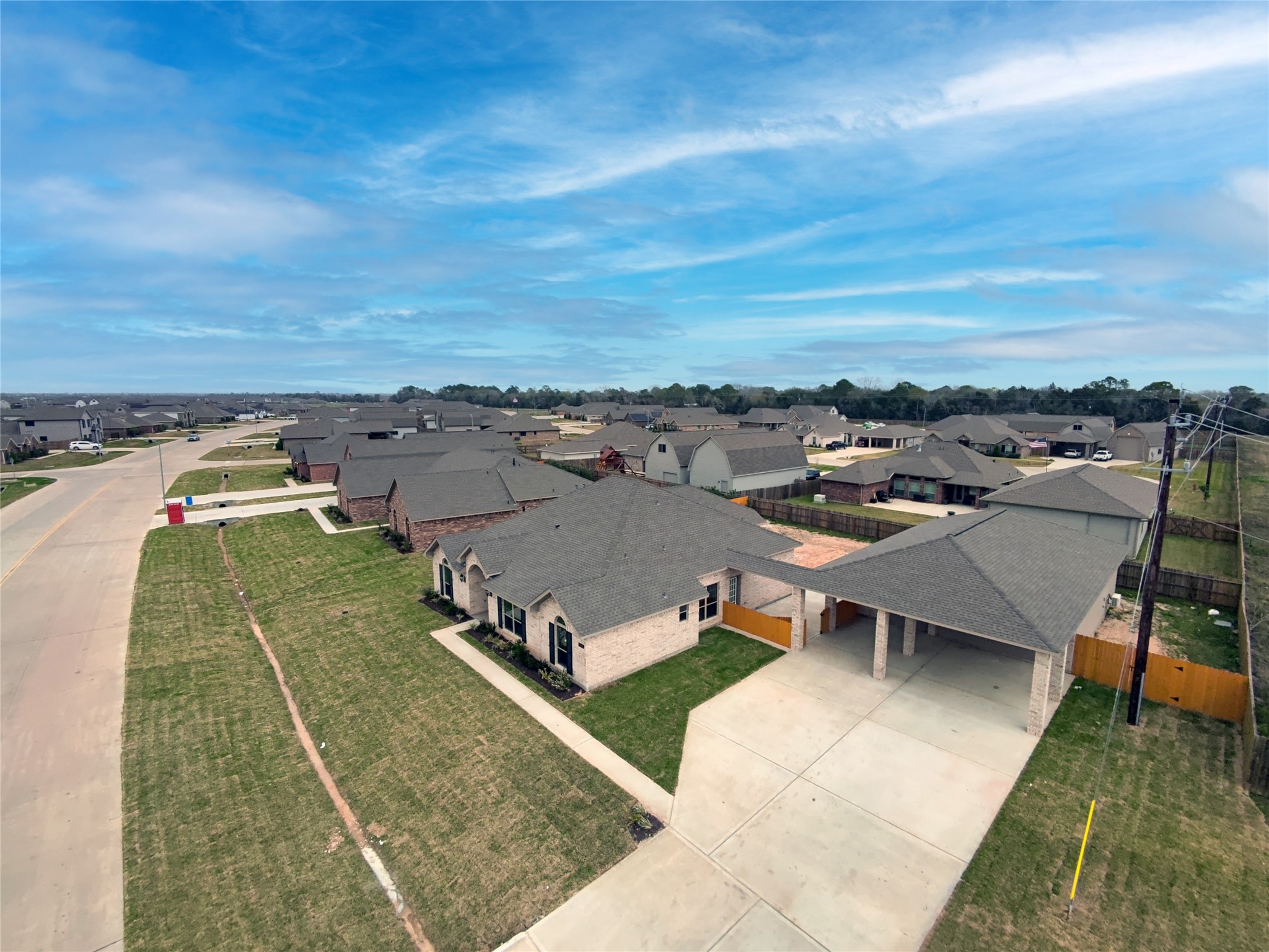 3705 Pedregal Road League City, TX 77573 - Photo 7 of 50 an aerial view of a house having yard