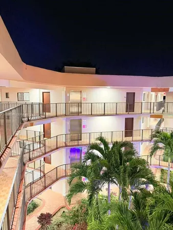 a view of a balcony