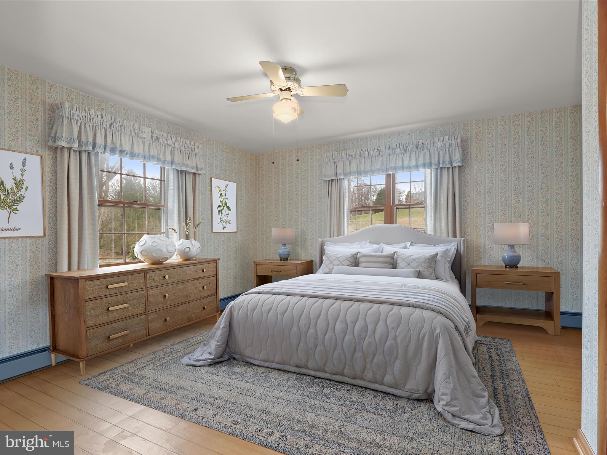 16215 Dark Hollow Road Upperco, MD 21155 - Photo 11 of 33 a bedroom with a bed and window