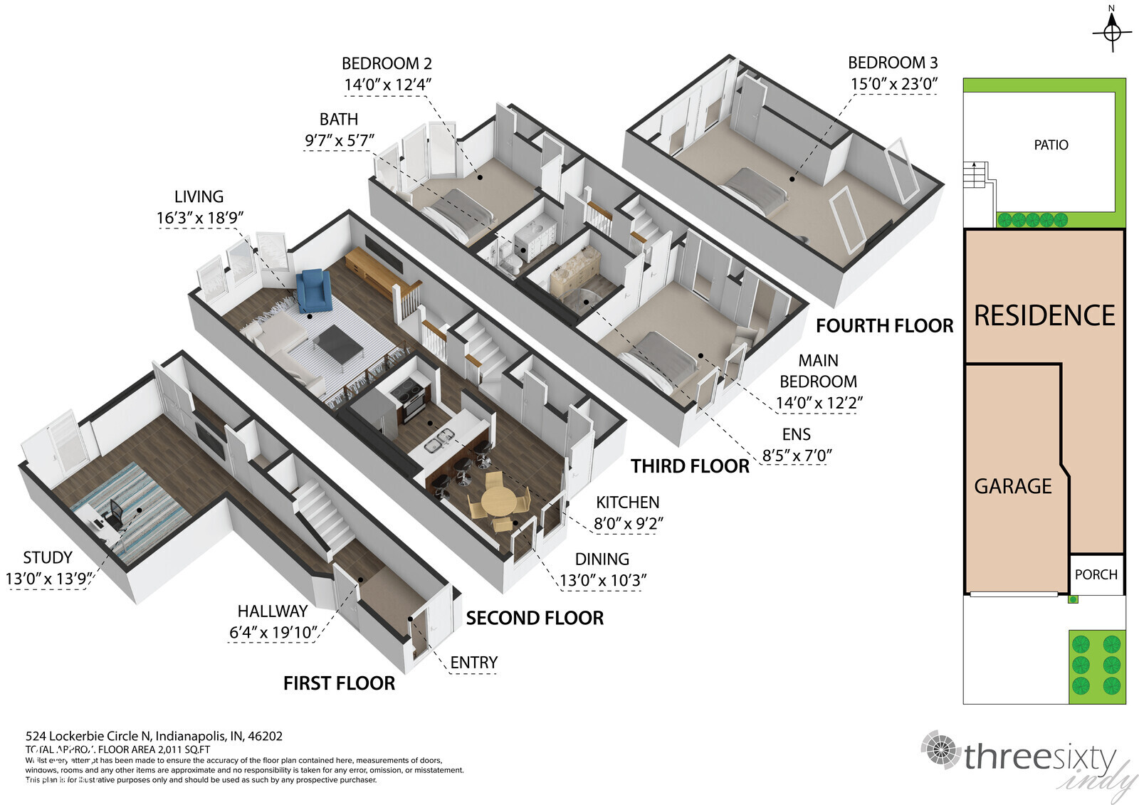 524 Lockerbie Circle North Indianapolis, IN 46202 - Photo 34 of 41
