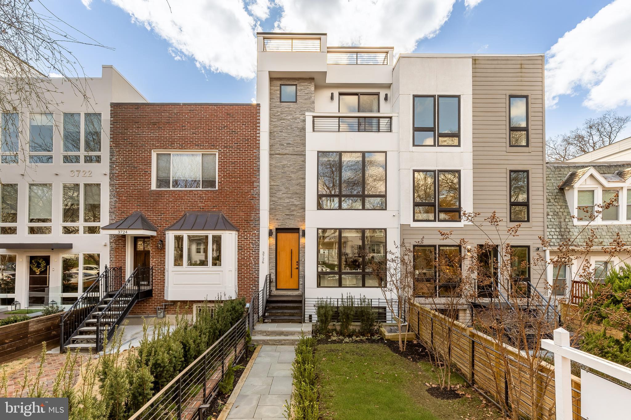 a view of a building with many windows