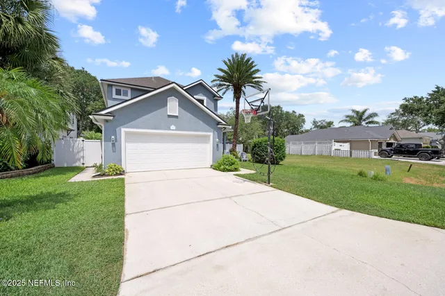 a view of a lake with houses