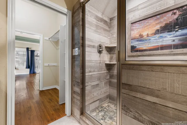 wooden floor in a room